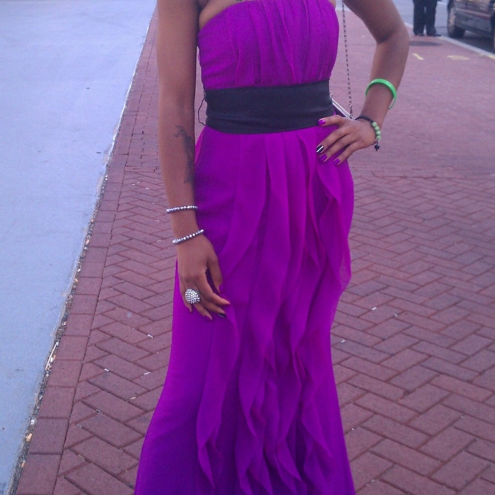 Purple gown